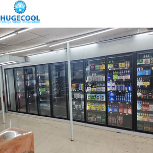 ห้องเย็นแบบเดินเข้าได้ Beer Cave สำหรับส่งไปยังสหรัฐอเมริกา พร้อมประตูโชว์สินค้า 10 บาน - Product Image 6