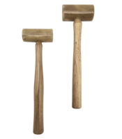 Rawhide Hammer Wooden Handle Music Repair Tool for Saxophone Flute Brass Instruments Also for Jewelry Diy Craft Making