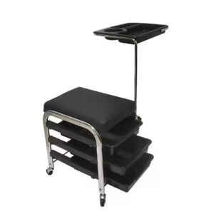 Modern Pedicure Stool Chair Rolling Storage Tray Cart Fashion Leather <b>Salon</b> <b>Furniture</b> Hair <b>Salon</b> Manicure Station Living Room - Product Image 1