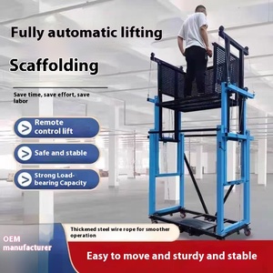 Andamio eléctrico pequeño plegable, andamio de elevación eléctrico de 500kg, andamio eléctrico - Product Image 5