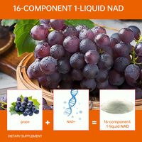 Complément Liquide OEM NAD+ Resvératrol PQQ pour l'Énergie Adulte, la Réparation ADN, la Défense Anti-Âge et l'Amélioration des Fonctions Cérébrales - Durée 24 Mois