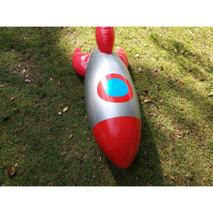 Inflatable Rocket Water Spray Toy For Kids Outdoor Play <b>Garden</b> Fun - Product Image 2