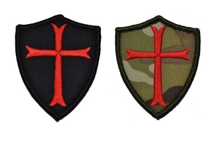 Templer-Orden Teutonisches Kreuz Schild Taktischer Stil Moral-Patch Gesticktes Abzeichen Klett-Patch für Rucksäcke Outdoor - Product Image 6