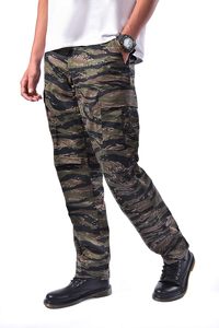 <span class=keywords><strong>Pantaloni</strong></span> Cargo Casual da <span class=keywords><strong>Uomo</strong></span> in Stile Militare, 55% Cotone 45% Poliestere, Chiusura con Bottoni - Product Image 2