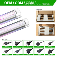 T8 lampu tumbuh tabung LED, untuk tanaman dalam ruangan PPF tinggi 1000W/240W/320W dengan chip LED LM301H tahan air & untuk mekar & Bunga