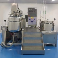 Mélangeur multifonctionnel hydraulique de levage cosmétique à haut cisaillement émulsifiant sous vide