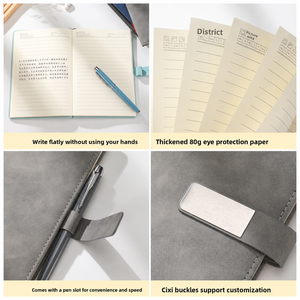 <span class=keywords><strong>Quaderno</strong></span> Personalizzabile di Alta Qualità con Copertina in Pelle PU, Pagine <span class=keywords><strong>a</strong></span> <span class=keywords><strong>Righe</strong></span> A5, Resistente, Leggero e Portatile per Ufficio e Viaggi - Product Image 5
