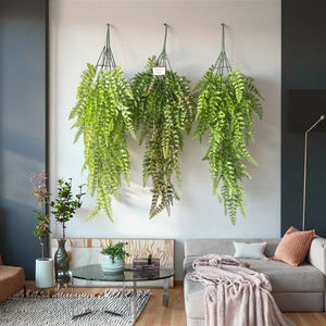 シダの壁吊り人工植物のヴァインホームと結婚式のリビングルーム装飾カラフルな枝ガーランド簡単 - Product Image 2