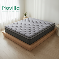 Matelas Orthopédique de Luxe SNM2605, Meilleure Vente, Noir, 30 cm, avec Surmatelas Euro Top Moelleux, Tailles Twin, Full, Queen, King