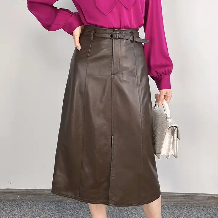 Buy M Vintage Lambskin Leather Skirt / 80s Vintage Black Leather Mini Skirt  / Vintage Black Leather Short Skirt With Slit / Black Mini Skirt Online in  India - Etsy