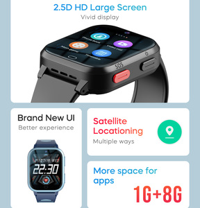Montre intelligente <span class=keywords><strong>automatique</strong></span> SOS Android 4G pour enfants avec appel vidéo, mode école, montre GPS Tracker - Product Image 6