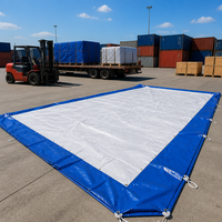 Bâche PVC Industrielle Robuste, Imperméable, Ignifuge, avec Œillets Renforcés, Anti-Déchirure, Anti-UV, pour Extérieur