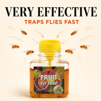 Piège à mouches à fruits non toxique, bouteille à embout avec appât liquide, action rapide, piège à insectes domestiques, OEM ODM