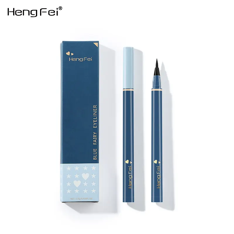 HengFei nuevo resistente al agua 12 horas de duradera Fadeproof Triple negro delineador de ojos líquido maquillaje Personalización de productos personales