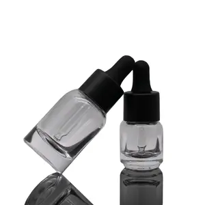 Easy To Carry Transparent 10ml20ml30ml Empty Dropper Glass Bottle Cosmetic Packaging