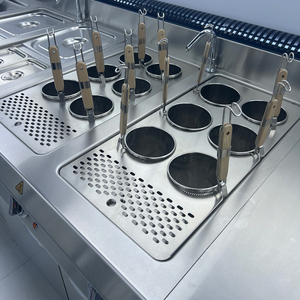Machine à Cuire les Pâtes et Nouilles Électrique Professionnelle en Acier Inoxydable avec Contrôle de Température et 12 Paniers, Certifiée CE - Product Image 2