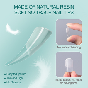 <span class=keywords><strong>Nailpop</strong></span> เล็บอะคริลิคทรงโลงทรงก่อน120ชิ้นแบบครึ่งด้านคลุมทั้งหมด12ขนาดปลายเล็บเจลแบบนิ่มออกแบบสไตล์สำหรับนิ้ว - Product Image 4