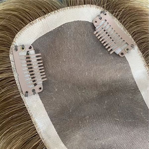 Topper <span class=keywords><strong>de</strong></span> cheveux européen Starose Mono Base pour femmes, grand stock, couleur blonde, topper <span class=keywords><strong>de</strong></span> cheveux humains pour femmes - Product Image 5