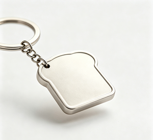 พวงกุญแจโลหะรูปหัวใจสลักลาย ของที่ระลึก - Product Image 4