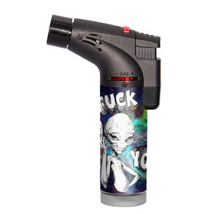 Nouveau Offre Spéciale Logos personnalisés fumée BBQpuissant rechargeable quatre flammes briquet torche oblique pour en vrac - Product Image 2