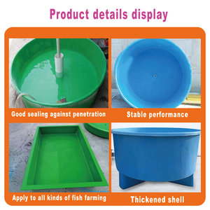 Aquarium Rectangle <span class=keywords><strong>Live</strong></span> Plant Fish FRP Koi Pond Aquarium en fibre de verre Aquaculture avec graines et feuilles - Product Image 3