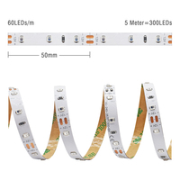 Bande lumineuse LED orange ambre jaune personnalisée 1800K 2000K 2300K 2835 LED Flex Strip Tape Light 12V 24V