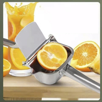 Accesorios cocina – presse-agrumes en acier inoxydable, orange, frais, agrumes, sucre, canne, citron, presse-agrumes, presse-fruits manuel