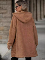 Vestes pour femmes manteaux hiver Long manteau de fourrure femmes Sherpa manteaux chauds grande taille fermeture éclair mode vêtements fille dames Shackets