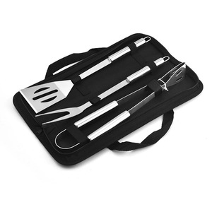 Juego <span class=keywords><strong>de</strong></span> Utensilios para <span class=keywords><strong>Barbacoa</strong></span> <span class=keywords><strong>de</strong></span> Acero Inoxidable <span class=keywords><strong>de</strong></span> Primera Calidad, 3 Piezas, Portátil, con Bolsa <span class=keywords><strong>de</strong></span> Transporte - Product Image 1