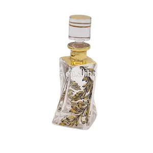 100ml goldene Display Blume Glasflasche Dekan ter für Oud Öl Parfüm
