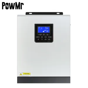 PowMr 3KVA 2.4KW 24V DC 220V AC Output Pure Sine Wave Hybrid Solar Power Inverter with 50A MPPT Solar Inverter