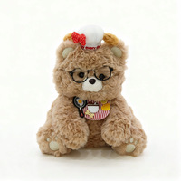 Nouvel Ours en Peluche Petit Ours avec Peluche Super Douce et Rembourrage en Coton PP, Adorable Ours Chef Amusant 11-30cm Sacs