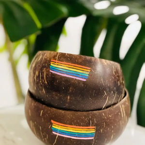 Juego al por mayor de cuencos de cáscara de coco natural hechos a mano Laca ecológica técnica personalizada productos calientes hechos en Vietnam - Product Image 2