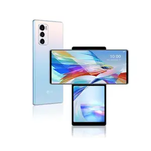 Original usado telefones celulares venda por atacado 5G smartphone Tela rotativa para LG Wing 8 + 128GB