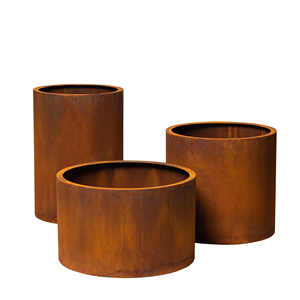 Hot <b>Sale</b> Extra Deep Indoor and Outdoor Flower Pot Round Rusty Proof Steel Privacy Screen Garden - Product Image 4