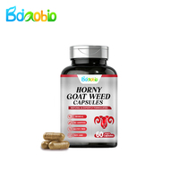 Extrait de Horny Goat Weed de qualité alimentaire avec vitamines, marque privée OEM, 60 capsules/flacon, capsules d'extrait de Horny Goat Weed