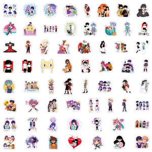 Autocollant <span class=keywords><strong>Omori</strong></span> de <span class=keywords><strong>jeu</strong></span> de dessin animé cool populaire 60 pièces décalcomanies de <span class=keywords><strong>jeu</strong></span> d'horreur - Product Image 2