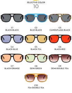 Gafas de Sol de Diseño para Mujer 2025, Logotipo Personalizado, Estilo Aviador, Protección UV400, Montura Completa, Forma Ovalada, Marca Famosa YH Modelo 89268 - Product Image 5