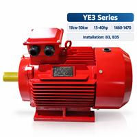 Moteur électrique triphasé YE3 IE3 11kW-30kW 15-40HP Moteur à induction AC industriel à haut rendement B3 B35