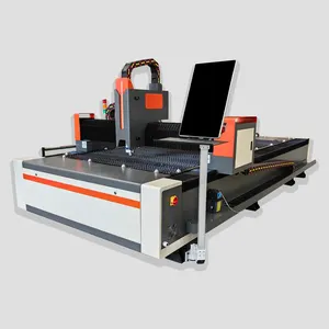 Mesin pemotong Laser serat pelat logam 2023 baja tahan karat 3015 Platform tunggal CNC mesin pemotong Laser 1000W