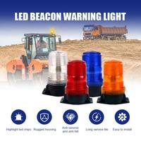 Nueva luz giratoria LED DC12/24V para camión, carretilla elevadora, montada en el techo, luz LED ámbar para camión volquete para remolque con perno