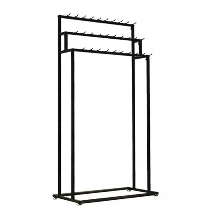 Clothing Store Tie Belt Storage Stand Holder Boutique Men's Tie Belt Hanging Metal Display Rack