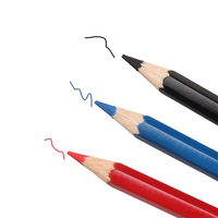 YOUYA DENTAL Marqueur intra-oral dentaire stérilisable pour la réparation de prothèses dentaires, crayon de traçage à mine rouge/bleue/noire, corps en bois