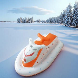 Jouets de ski gonflables, Tube de ski gonflable motorisé, Traîneau gonflable pliable et portable pour la neige - Product Image 2