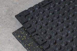 Dalles de sol en <span class=keywords><strong>caoutchouc</strong></span> écologiques, non toxiques, absorbant les chocs, pour haltères, barres de musculation, <span class=keywords><strong>tapis</strong></span> de sol de salle de sport - Product Image 4