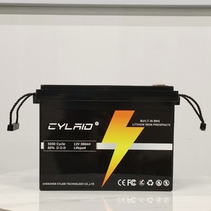 Batería recargable LiFePo4 de larga duración Cylaid 12V 300AH 100Ah 200Ah 400Ah Batería de iones de litio de calefacción impermeable - Product Image 5