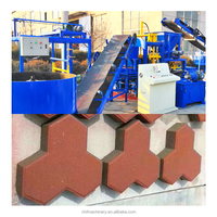 Machine automatique de fabrication de blocs de pavés creux et pleins QT4-15 avec garantie d'un an, machine à briques en ciment à faible investissement
