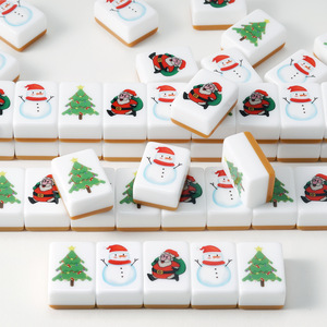 Set di Tessere Mahjong in Acrilico Cristallo con Logo Personalizzato e Stampa UV, Design Albero di Natale <span class=keywords><strong>Cartone</strong></span> <span class=keywords><strong>Animato</strong></span>, Regalo all'Ingrosso OEM - Product Image 3