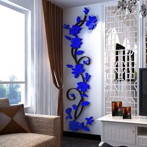 Autocollant mural en acrylique pour la décoration de la maison, autocollants imperméables, rose décorative, fond de salon, autocollant mural 3D - Product Image 6