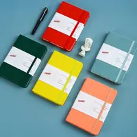 Classic Meerdere Kleur Hardcover Leather Journal A6 A7 Zakformaat Kleine Notepad Notebook